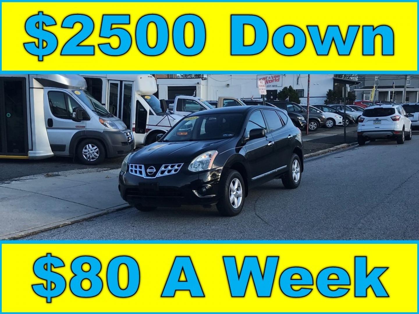 2012 Black /Black Nissan Rogue (JN8AS5MV6CW) with an 2.5 V4 engine, Automatic transmission, located at 577 Chester Pike, Prospect Park, PA, 19076, (610) 237-1015, 39.886154, -75.302338 - Photo#0